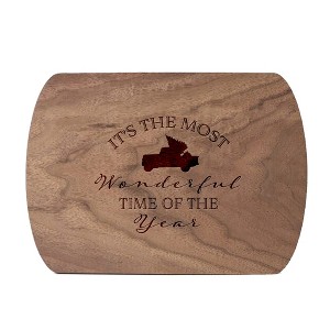 Creative Products It's the Most Wonderful Time of the Year 8 x 11 Walnut Oval Cutting Board - 1 of 1