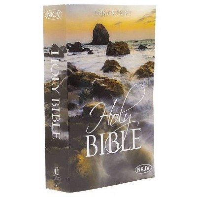 Large Print Bible-NKJV - by  Thomas Nelson (Paperback)