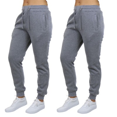 Blue Ice Women's Loose Fit  Fleece-Lined Jogger Sweatpants-2 Pack