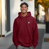 Dalix Ghost Embroidery Relaxed Hoodie Soft Fleece Sweatshirt Drawcord Fit Lounge Mens - 3 of 4