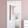 Tangkula LED Mirror Jewelry Cabinet Wall/Door Mounted Organizer Armoire w/ 3 Color Light - 2 of 4