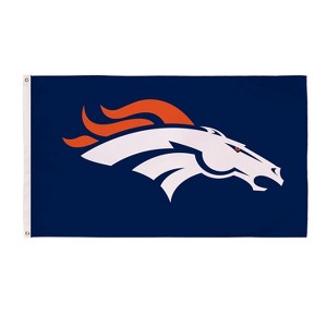 NFL Denver Broncos 3 x 5 Outdoor Durable House Flag with Grommets | Sport Team Flag & Banner | Indoor Wall Decor Flag - 1 of 4