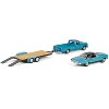 1969 Plymouth GTX Turquoise Metallic & 1967 Dodge D-200 Truck  Trailer "Graveyard Carz" 1/64 Diecast Model Car by Greenlight - 3 of 4