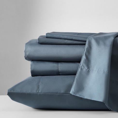 Kenneth Cole New York Brushed Microfiber Sheet Sets (Solid -Denim Blue)-King - image 1 of 4