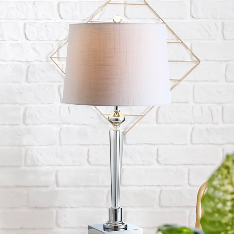 28.25&#34; Crystal Foster Table Lamp (Includes LED Light Bulb) Clear - Jonathan Y, 6 of 7