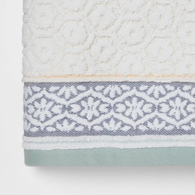 Pattern Filled Stripe Towel Blue - Threshold&#153;, 3 of 5