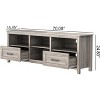 Acekool TV Stand with Drawers and Open Shelf, Large Storage Entertainment Console for TVs up to 70 Inches, Black - 2 of 4