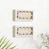 Set of 2 Farmhouse Wood Carved Sign Wall Decors - Olivia & May - 2 of 4