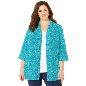 Catherines Women's Plus Size The Timeless Blouse - 1 of 4