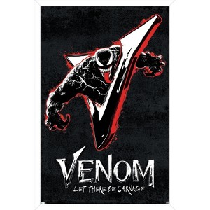 Trends International Marvel Venom: Let There be Carnage - V Graphic Framed Wall Poster Prints - 1 of 4