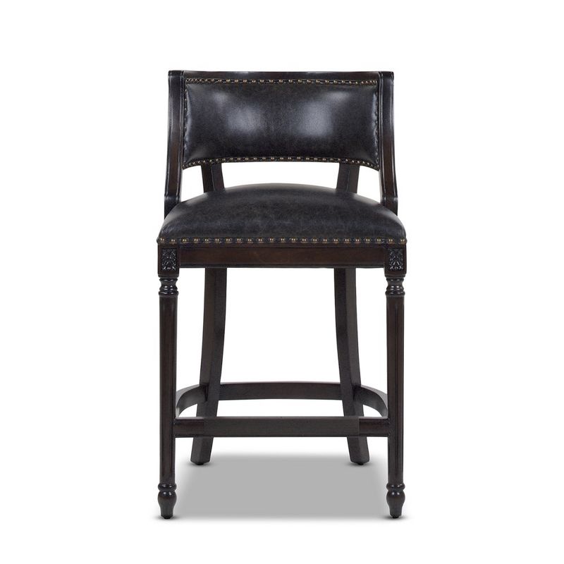 Jennifer Taylor Home Paris 26.5 inch Farmhouse Counter Height Bar Stool with Backrest, 1 of 9