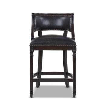 Jennifer Taylor Home Paris 26.5 inch Farmhouse Counter Height Bar Stool with Backrest