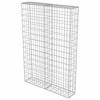 vidaXL Gabion Wall with Covers Galvanized Steel 39.4"x7.87"x59" - 3 of 4
