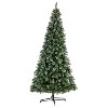 10ft. Frosted Pine Artificial Christmas Tree with 850 Clear LED Lights & Berries – Towering Holiday X-Mas Centerpiece - 3 of 4