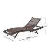Christopher Knight Home Sarah Outdoor Patio Mesh Chaise Lounge with Adjustable Backrest and Metal Frame - 3 of 4
