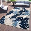 World Rug Gallery Tropical Floral Modern Indoor/Outdoor Area Rug - 2 of 4