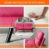 MOONMISS Convertible Linen Folding Futon Couch Sofa Bed Adjustable Pillow Top Arm Loveseat Sofa for Compact Living Space,Dorm,Apartment,Bedroom - 2 of 4