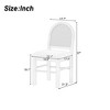 VYNXARIA Retro Upholstered Chairs with Rattan Backrests for Dining Room and Kitchen (Espresso) - 3 of 4