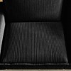 Corduroy Deep Seat Modular Straight Sectional Sofa with 4 Pillows & Ottoman - 4 of 4
