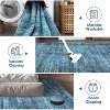 Soft Vintage Distressed Low Pile Washable Large Indoor Area Rug for Living Room Bedroom Dining Room - 4 of 4
