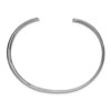 Black Bow Jewelry 19mm 14k White Gold Lightly Hammered Cuff Bangle Bracelet - 2 of 4