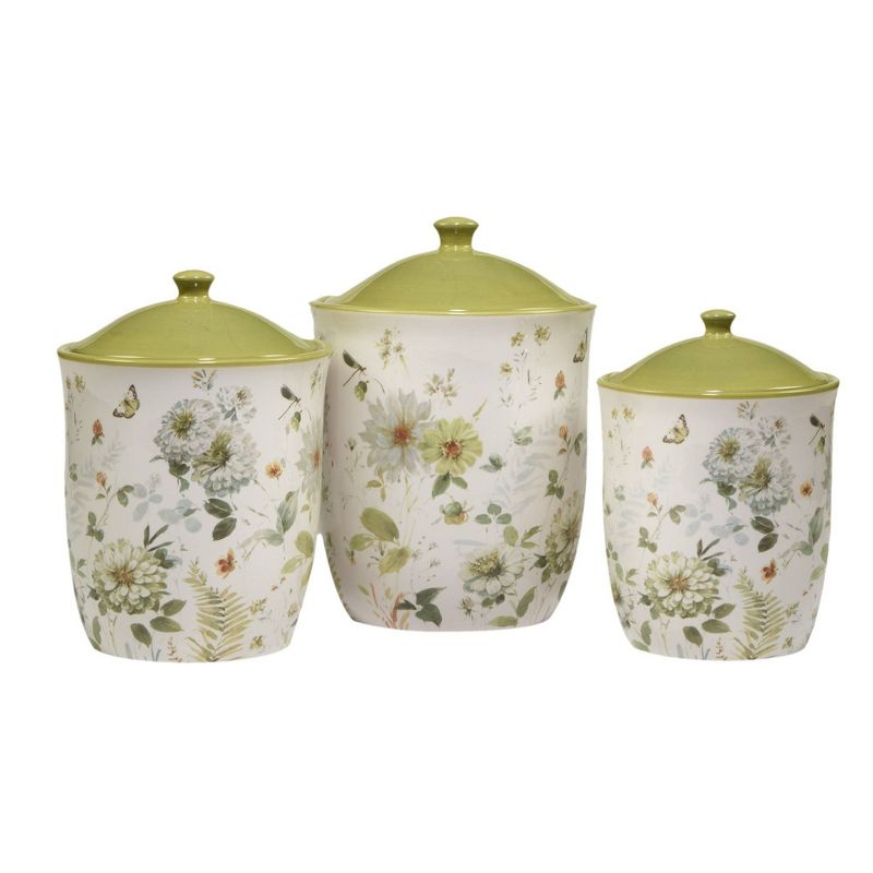 3pc Green Fields Canister Storage Set - Certified International, 1 of 8