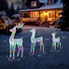Karl Home 3-Piece Lighted Christmas Reindeer Family Set Outdoor Decorations - 2 of 4