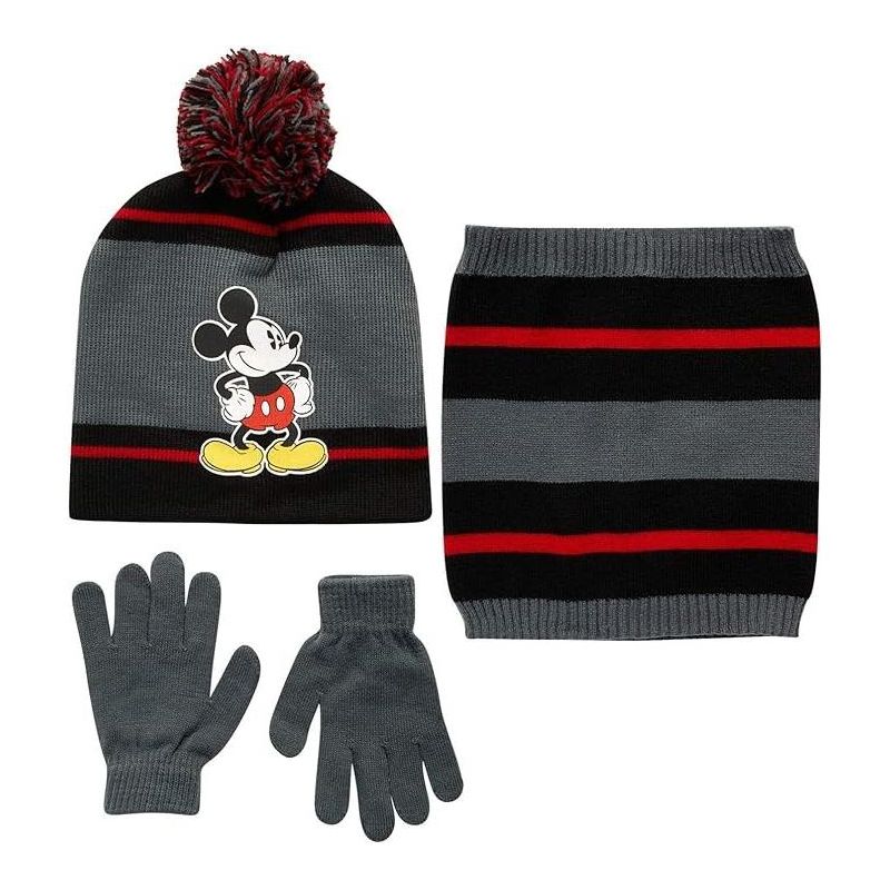 Disney Mickey Mouse Boys' Cold Weather Set - Hat, Gloves and Gaiter (2T-7), 1 of 4