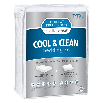 Twin/Twin XL 2pc Perfect Protection Cool & Clean Bedding Kit - Allerease