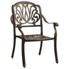vidaXL Patio Chairs 2 pcs Cast Aluminum Bronze - 2 of 4