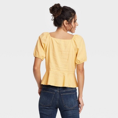 target yellow blouse