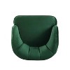 CAVINAS Velvet Fabric Accent Chair with Mid-Height Backrest,Modern Upholstered Barrel Living Room Chairs,Reading Chairs for Living Room - 4 of 4