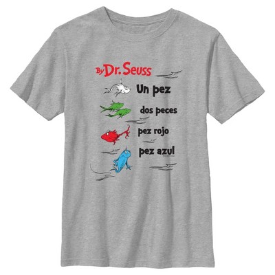 Boxlunch Dr. Seuss One Fish Two Red Blue Spanish Big & Tall T-Shirt