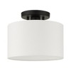 Livex Lighting Clark 1 - Light Semi-Flush Mount in  Black - 2 of 2