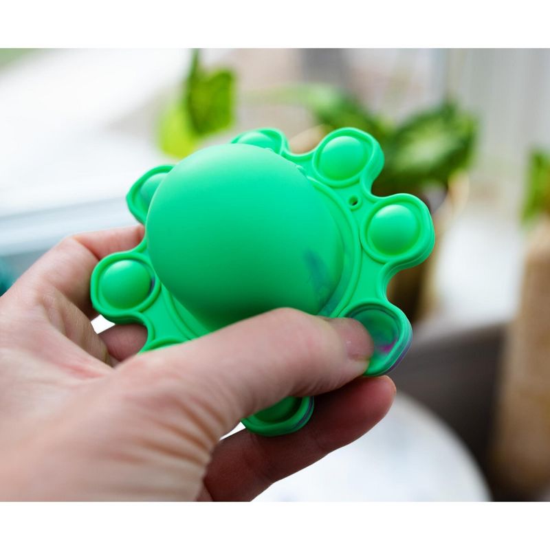 Toynk Pop Fidget Toy Aqua Octopus 8-Button Silicone Bubble Popping Game, 5 of 8