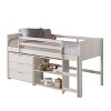 Donco Kids Louver Twin White Modular Low Loft Bed - Group C - 2 of 4