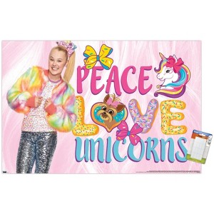 Trends International Jojo Siwa - Peace Love Unicorns Unframed Wall Poster Prints - 1 of 4