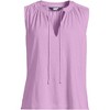 Lands' End Women's Linen Blend Notch Neck Swing Tank Top - 4 of 4