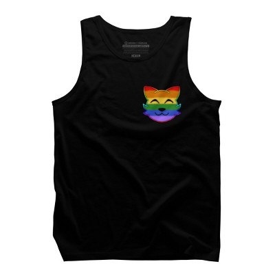 Adult Design By Humans Rainbow Pride Kitty By loonaromi Tank Top