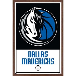 Trends International NBA Dallas Mavericks - Logo 21 Framed Wall Poster Prints - 1 of 4