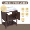 Modern Bathroom Vanity With Ceramic Sink Waterproof Space Saving Easy Assembly Bathroom Storage Cabinet - 2 of 4