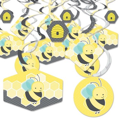 Big Dot of Happiness Honey Bee - Candy Bar Wrapper Baby Shower or Birthday  Party Favors - Set of 24