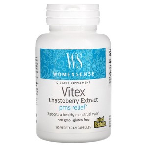 Natural Factors WomenSense, Vitex Chasteberry Extract, 80 mg, 90 Vegetarian Capsules - 1 of 3