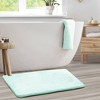 Hearth & Harbor Bathroom Rugs, Ultra Soft Velvet Memory Foam Bath Mats with PVC Backing - 2 of 4