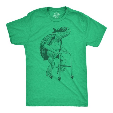 Мужские футболки Crazy Dog T-Shirts, Inc. Mens Funny T Shirts Elderly Fighter Tortoise Sarcastic Turtle Graphic Novelty Tee for Men - Crazy Dog Men's T Shirt for Animal Lovers Green XXL