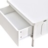 Ridstar Modern Two Drawer Lift Top Coffee Table with Hidden Storage Compartment For Living Room-White - 4 of 4