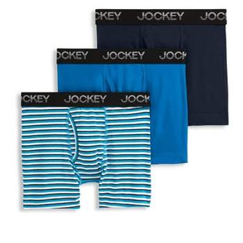 Jockey Generation™ Men's Stay New Magnolia Leaves Boxer Briefs 3pk - Blue :  Target