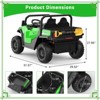 Jojoka  24V Ride On Dump Truck for Kids, 2-Seater Electric Car with Remote, 4WD, Dump Bed, Shovel, Music & Lights - 2 of 4