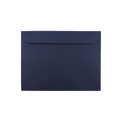 JAM Paper Booklet Envelopes 9" x 12" Navy Blue 500/Box (263916011d)