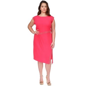Michael Kors Womens Studded Side Slit Midi Dress - 1 of 1